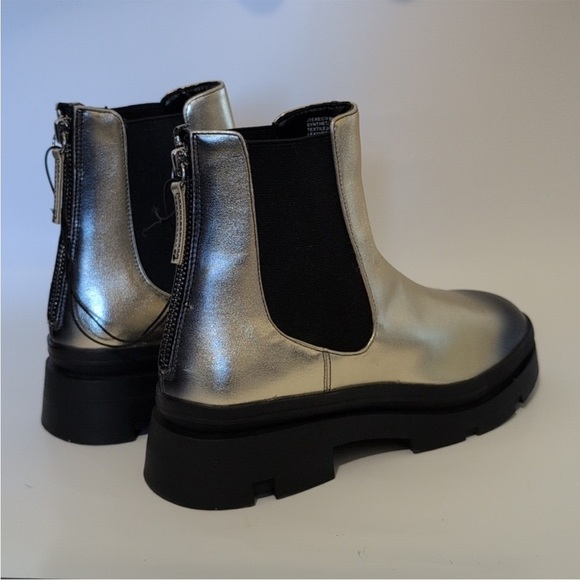 Steve Madden Gold lug sole Boots sz4 - Picture 4 of 7